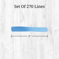 Thumbnail for Blue Line Wall Decals