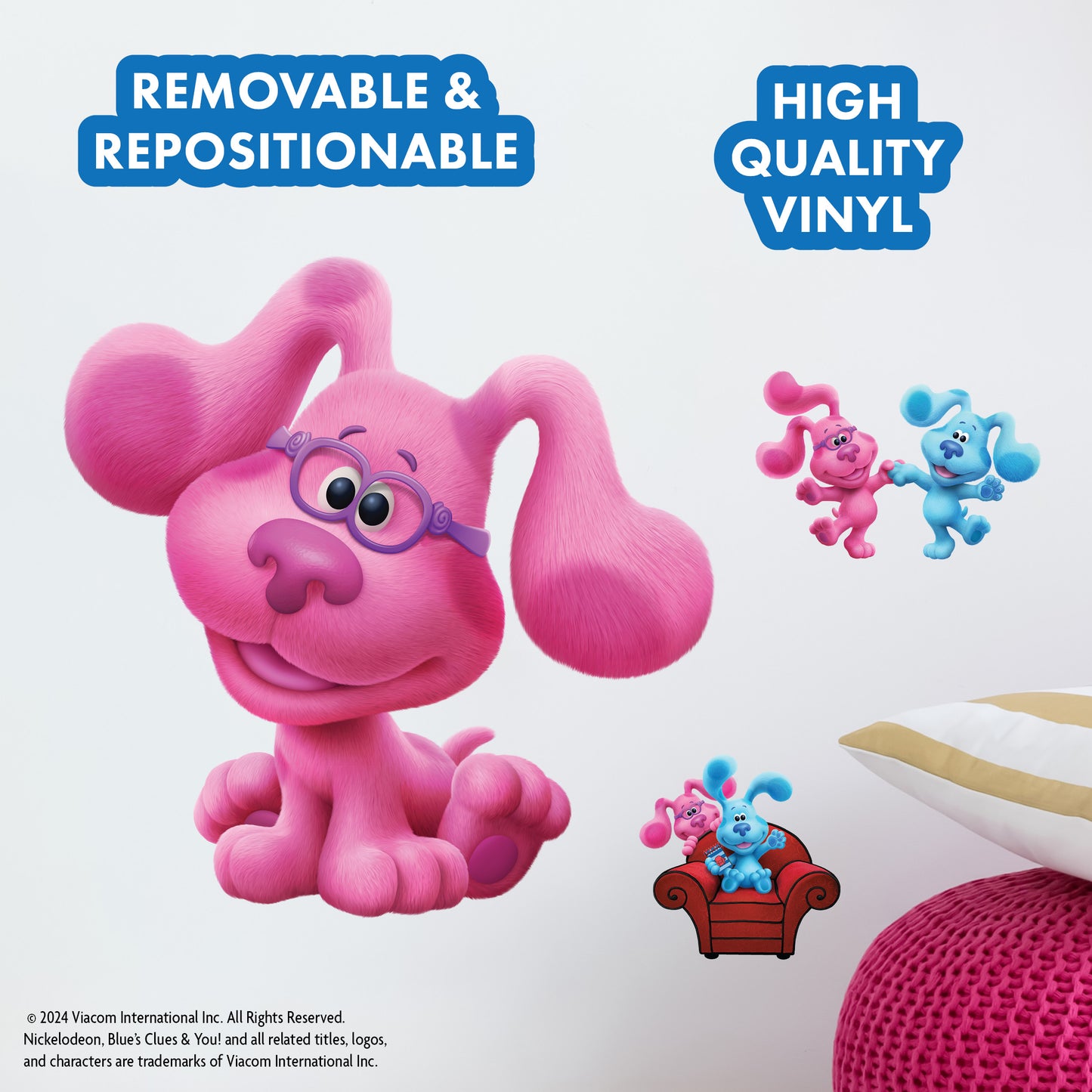 Blue's Clues Magenta Wall Decal