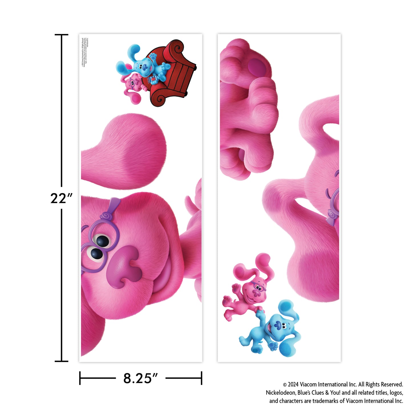Blue's Clues Magenta Wall Decal