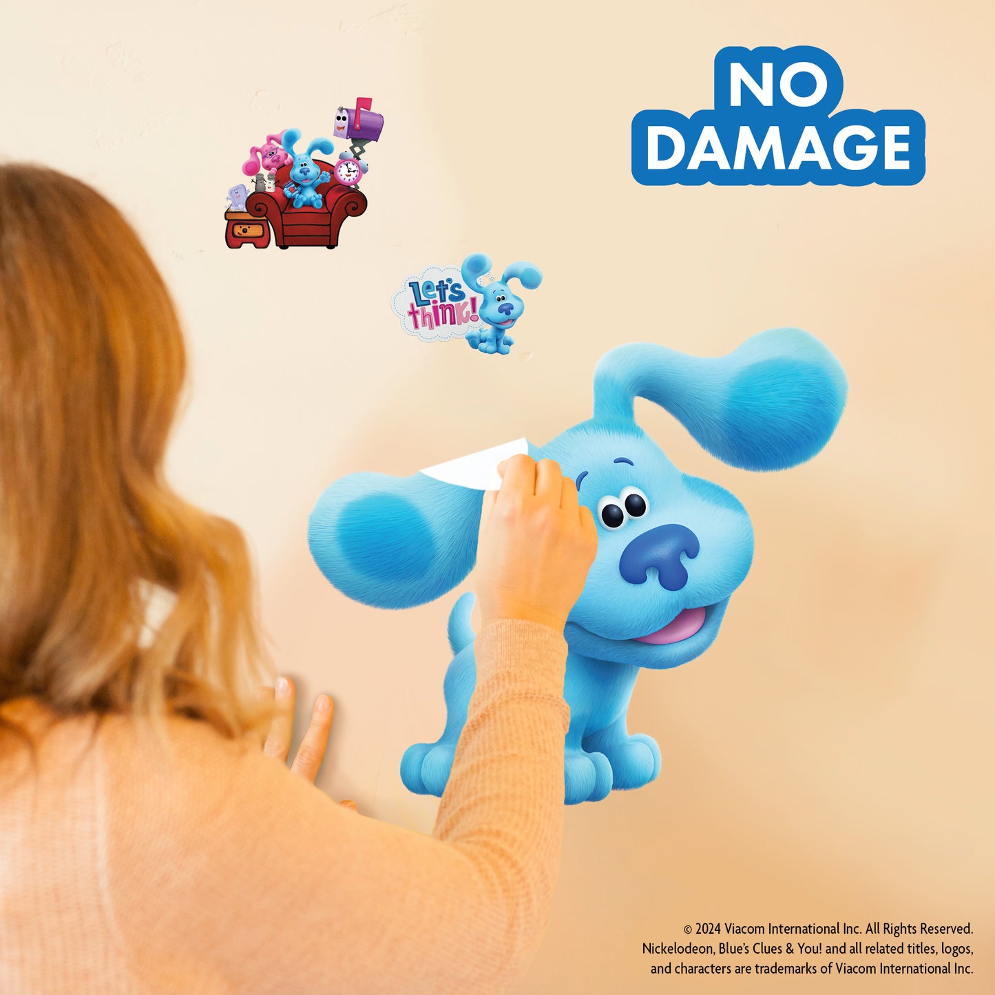 Blue's Clues Blue Wall Decal