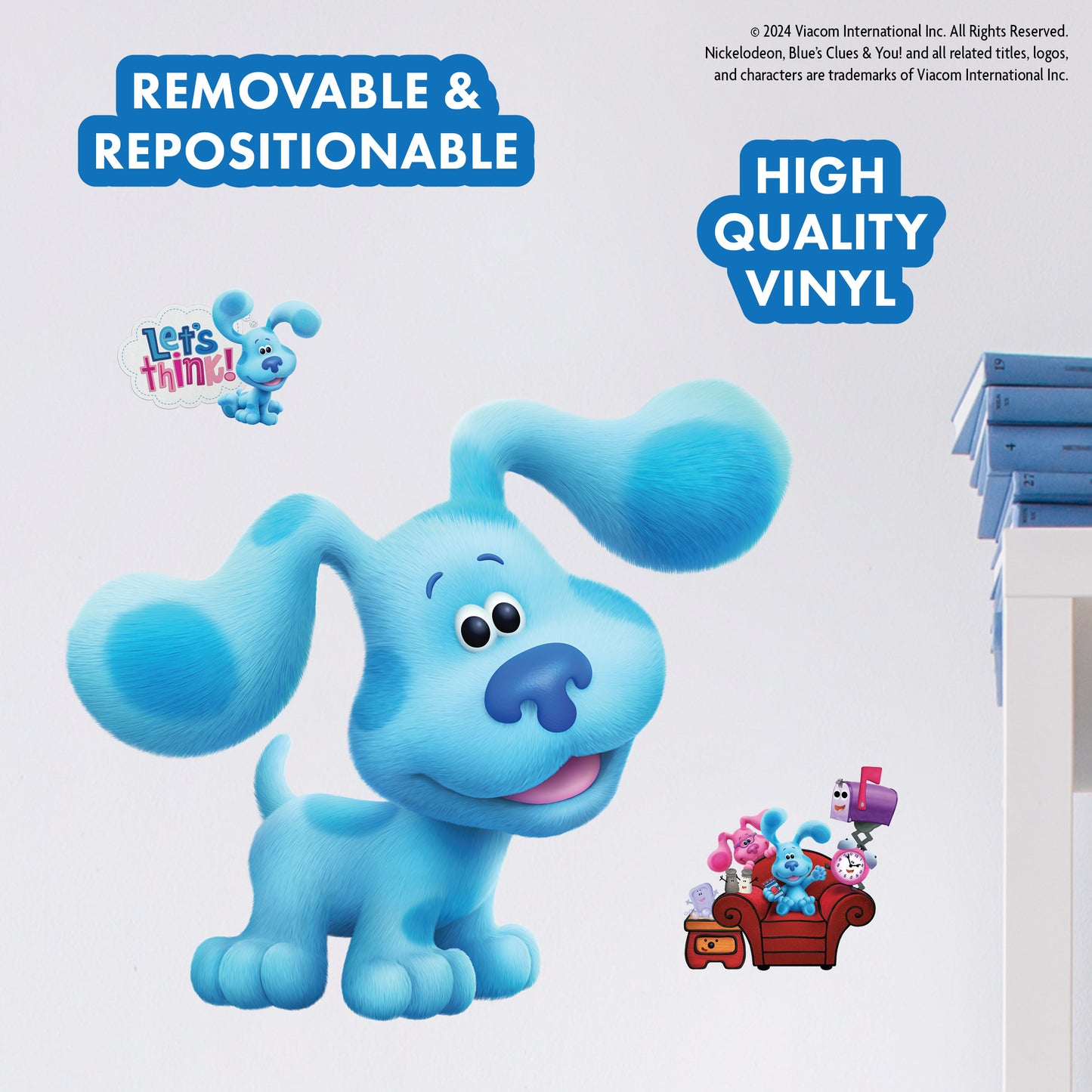Blue's Clues Blue Wall Decal