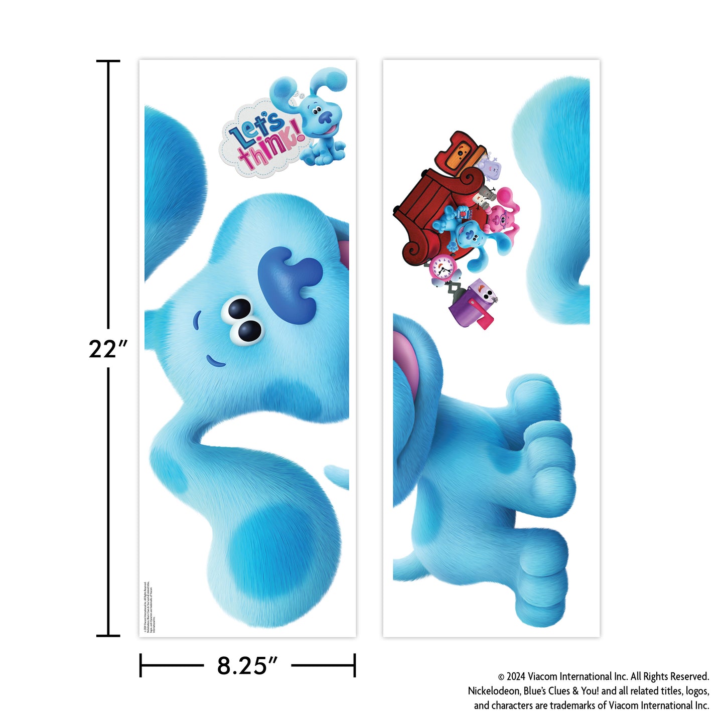 Blue's Clues Blue Wall Decal