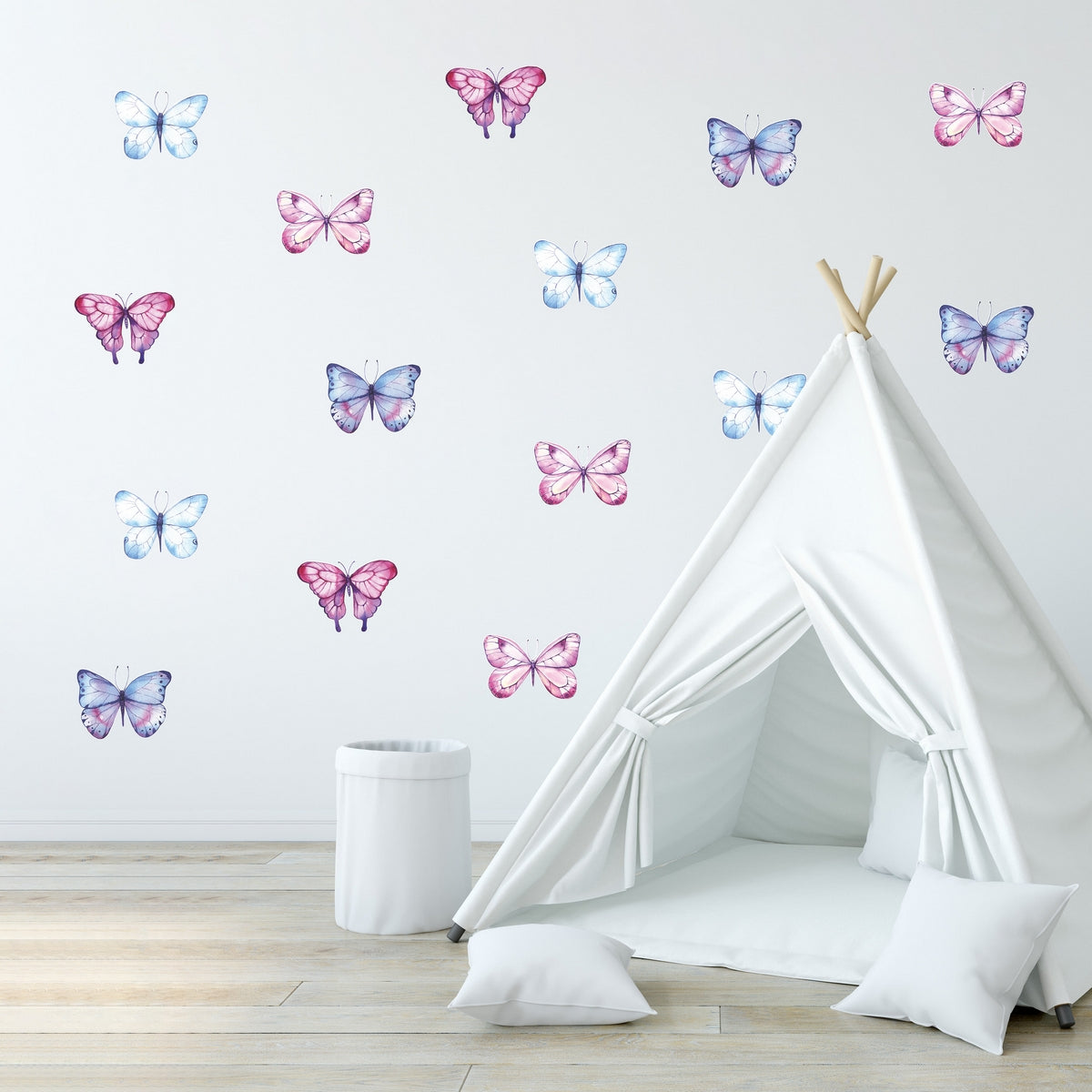 Watercolor Butterflies Wall Decals