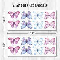 Thumbnail for Watercolor Butterflies Wall Decals