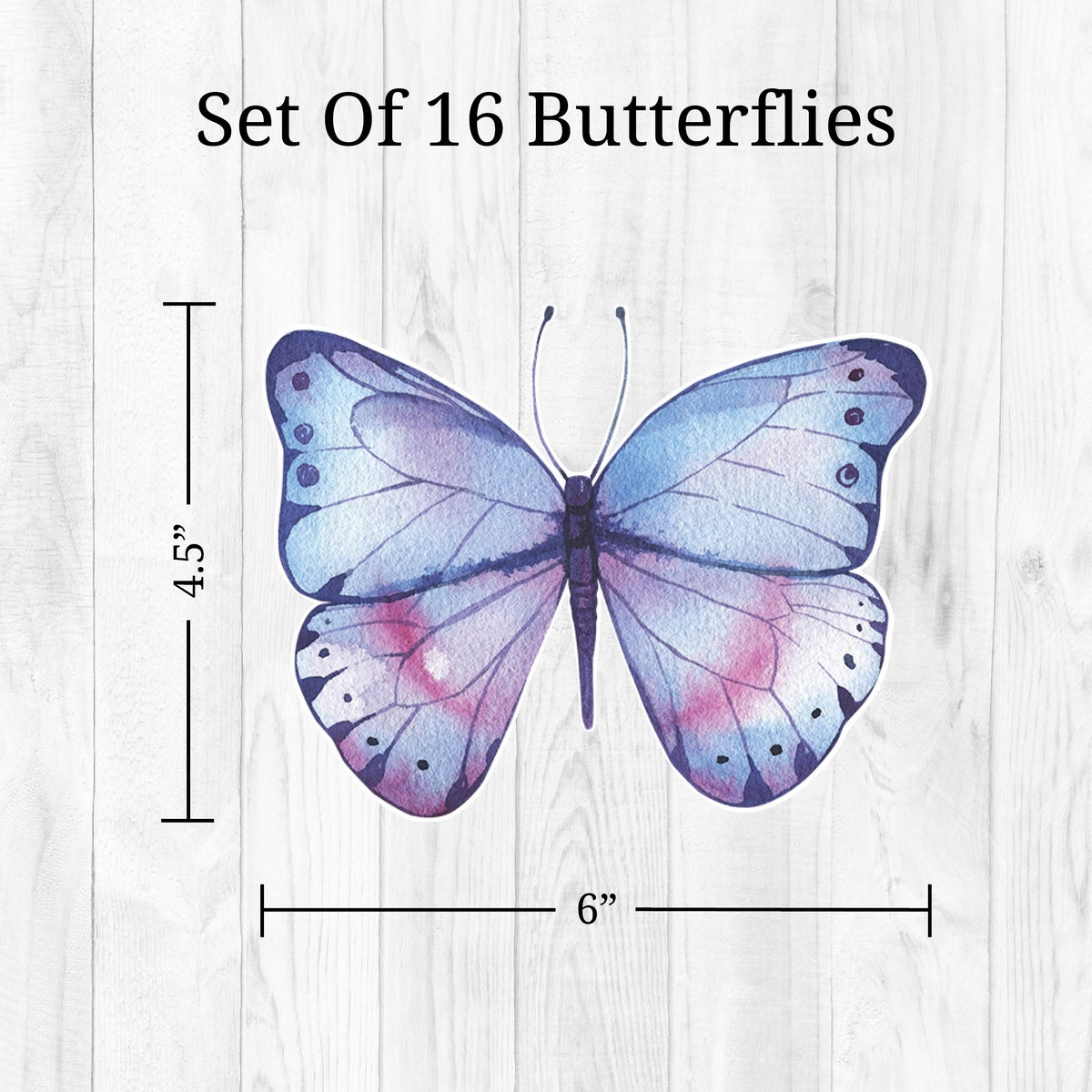 Watercolor Butterflies Wall Decals
