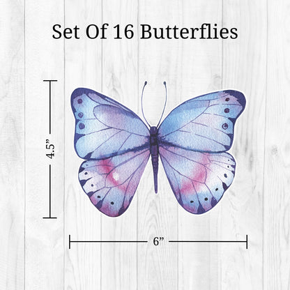 Watercolor Butterflies Wall Decals