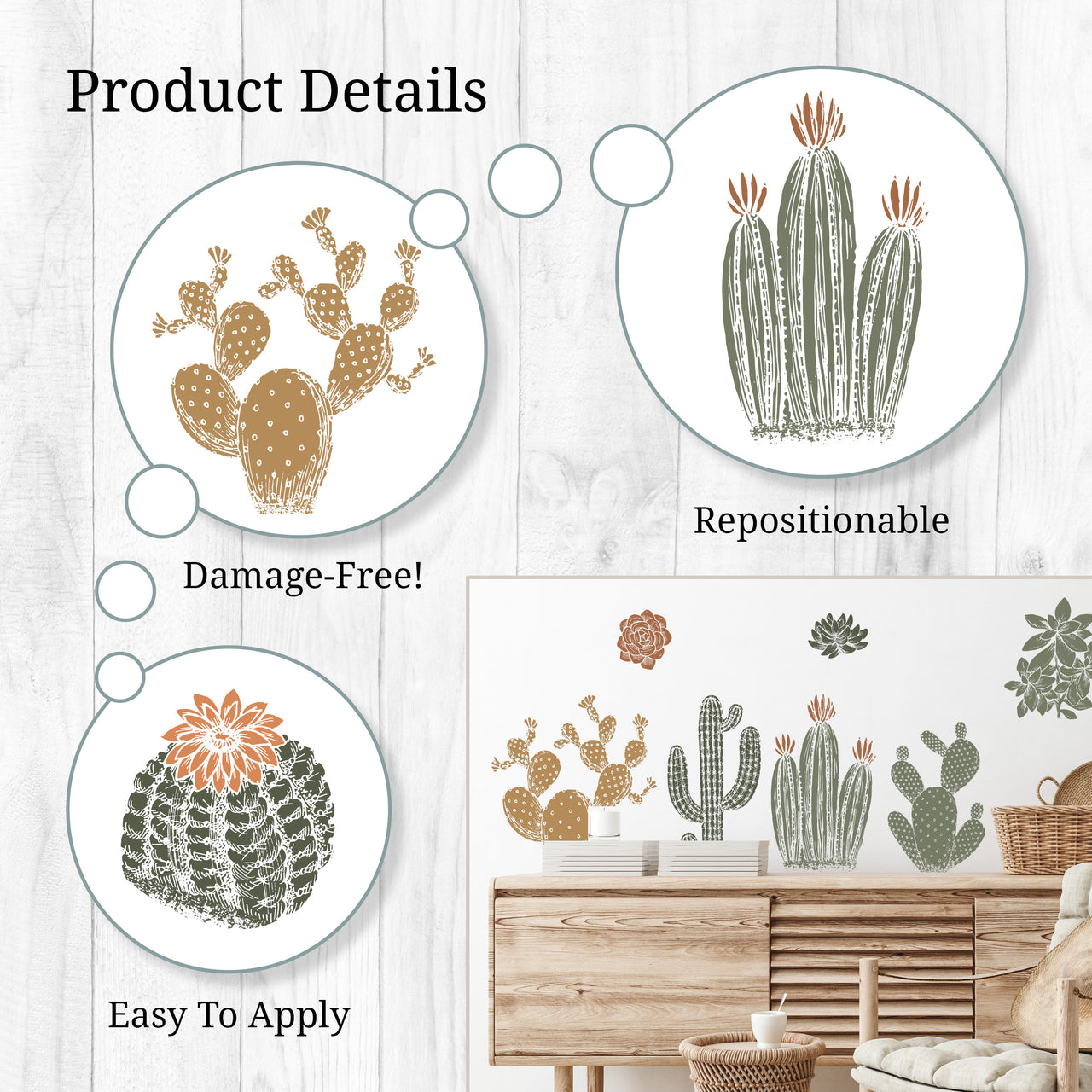 Cacti Wall Decals