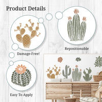 Thumbnail for Cacti Wall Decals