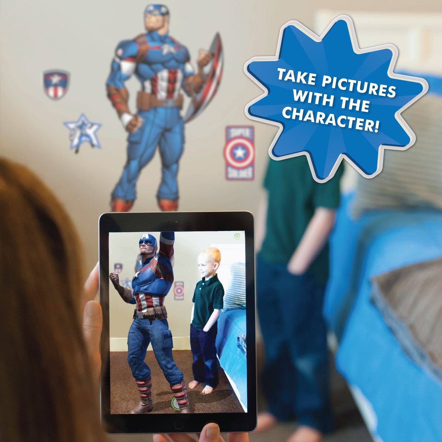 Captain America Interactive Wall Decal