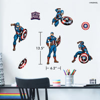 Captain America Group Wall Decals