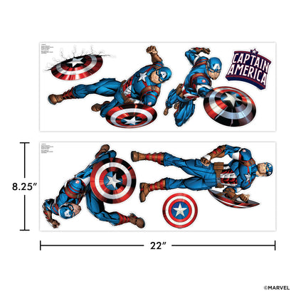 Captain America Group Wall Decals