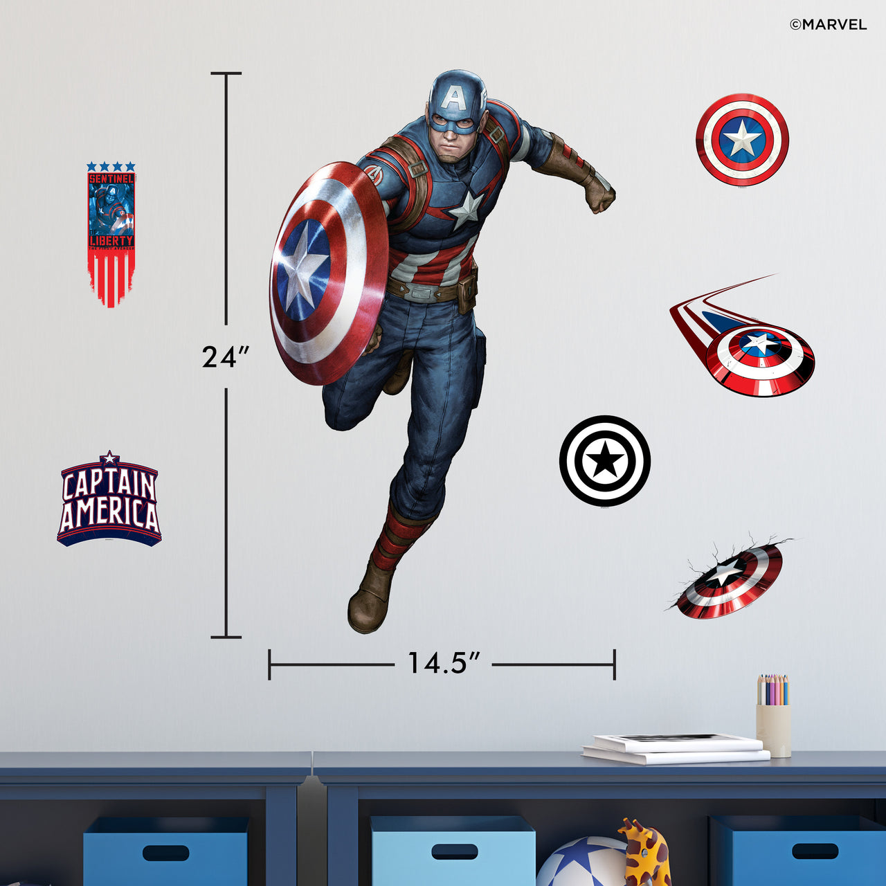 Captain America Wall Decal