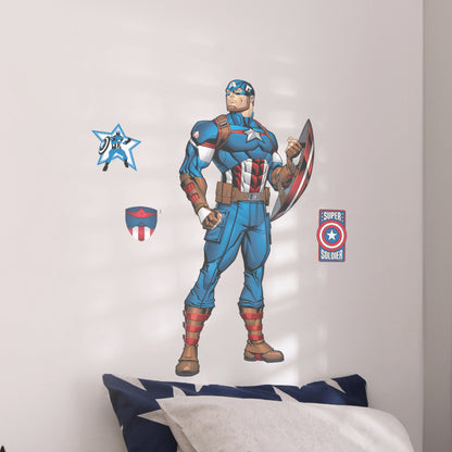 Captain America Interactive Wall Decal