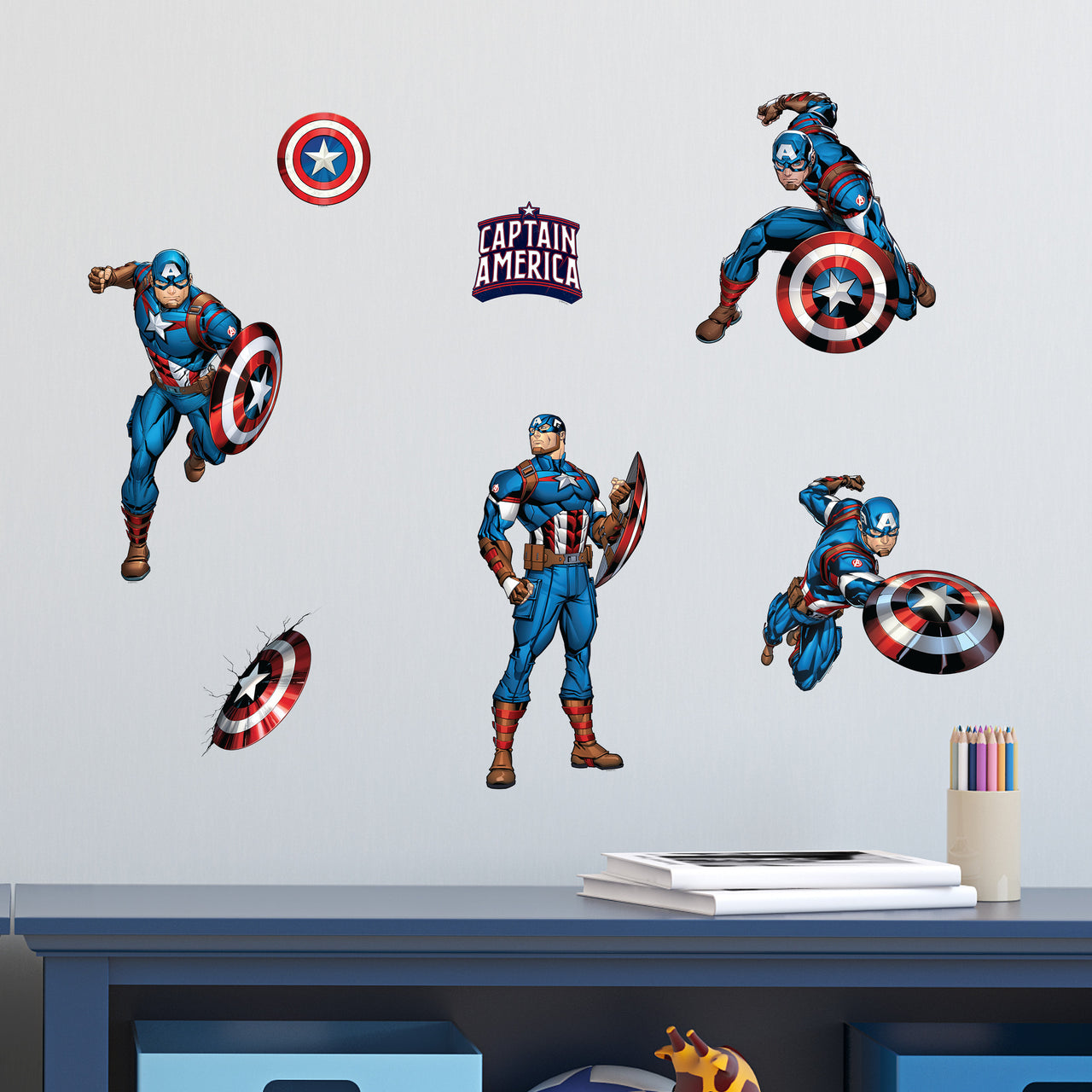 Captain America Group Wall Decals