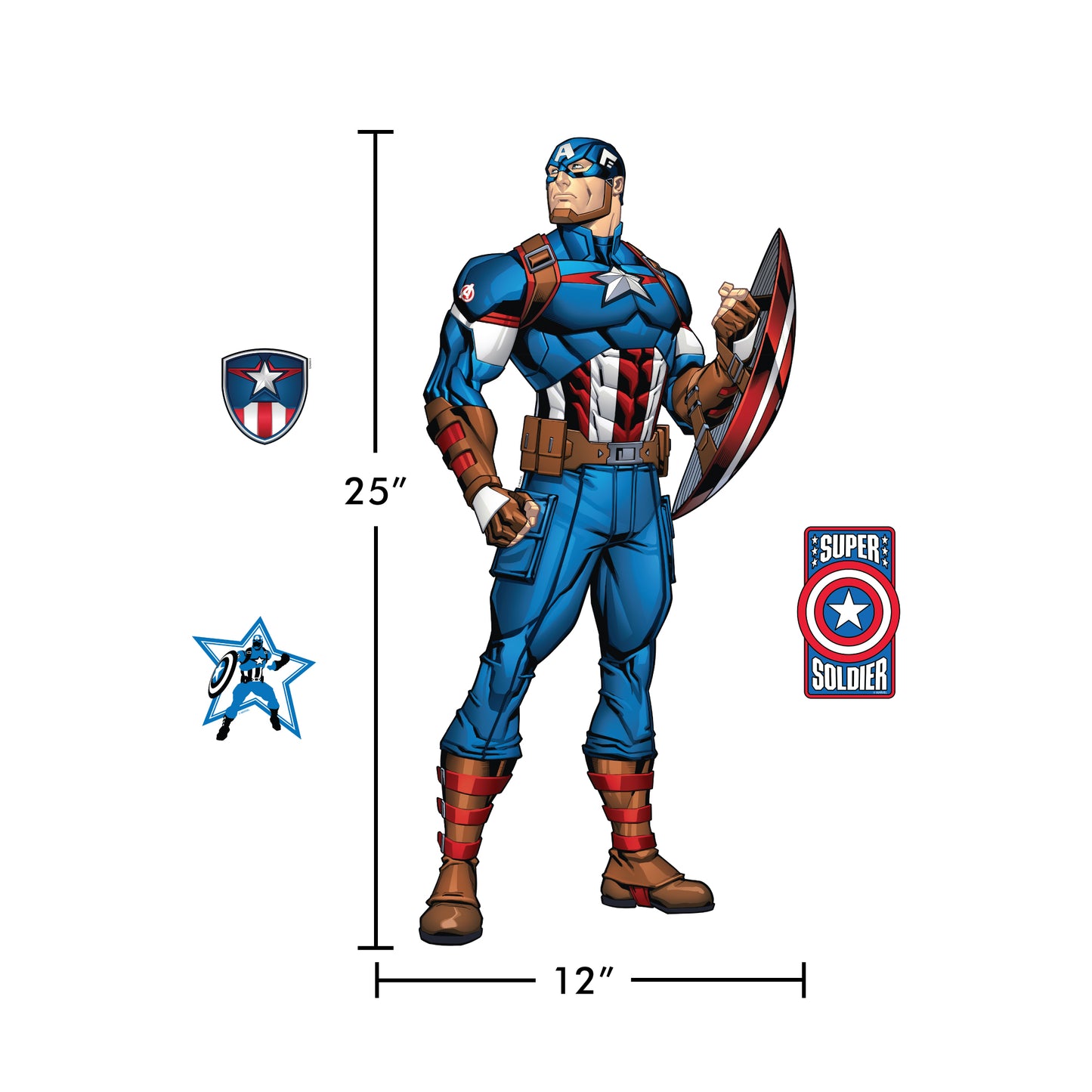 Captain America Interactive Wall Decal