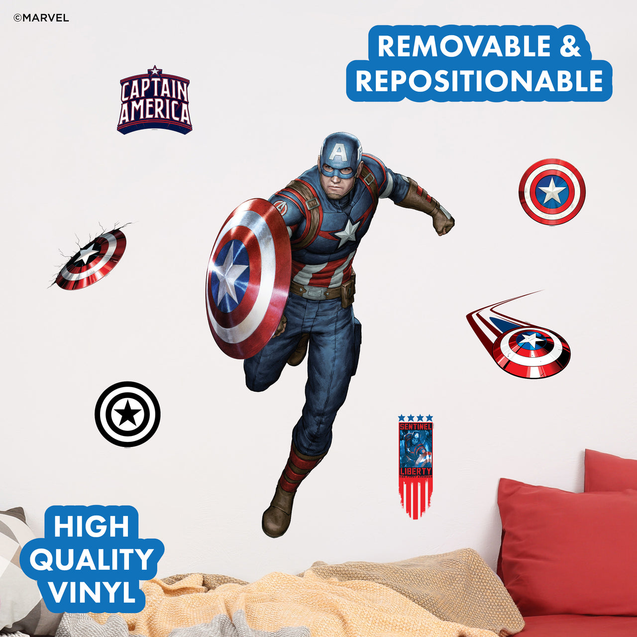 Captain America Wall Decal