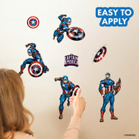 Captain America Group Wall Decals