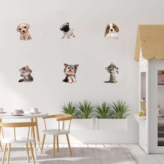 Kittens & Puppies Wall Decals