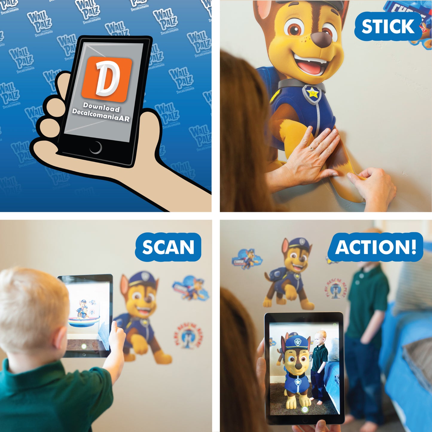 Paw Patrol Chase Interactive Wall Decal