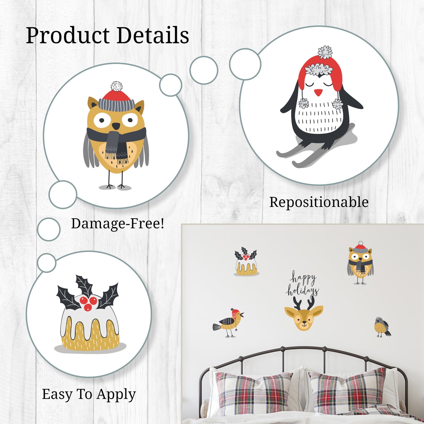 Snow Animals Wall Decals