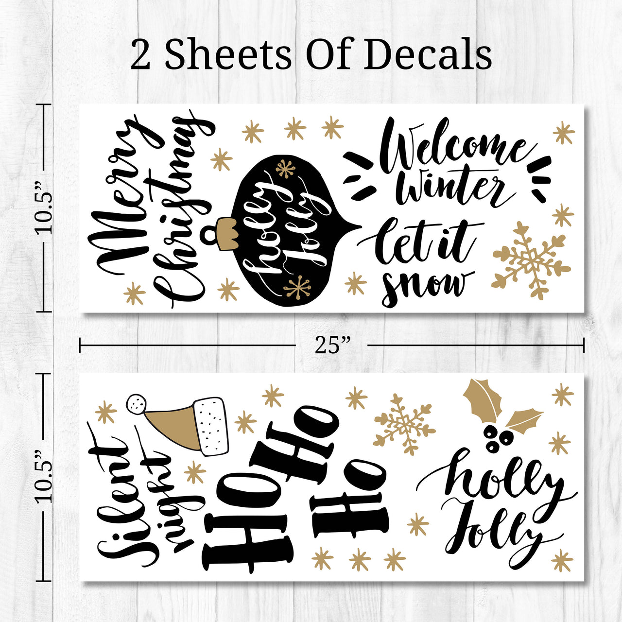 Holly Jolly Wall Decals