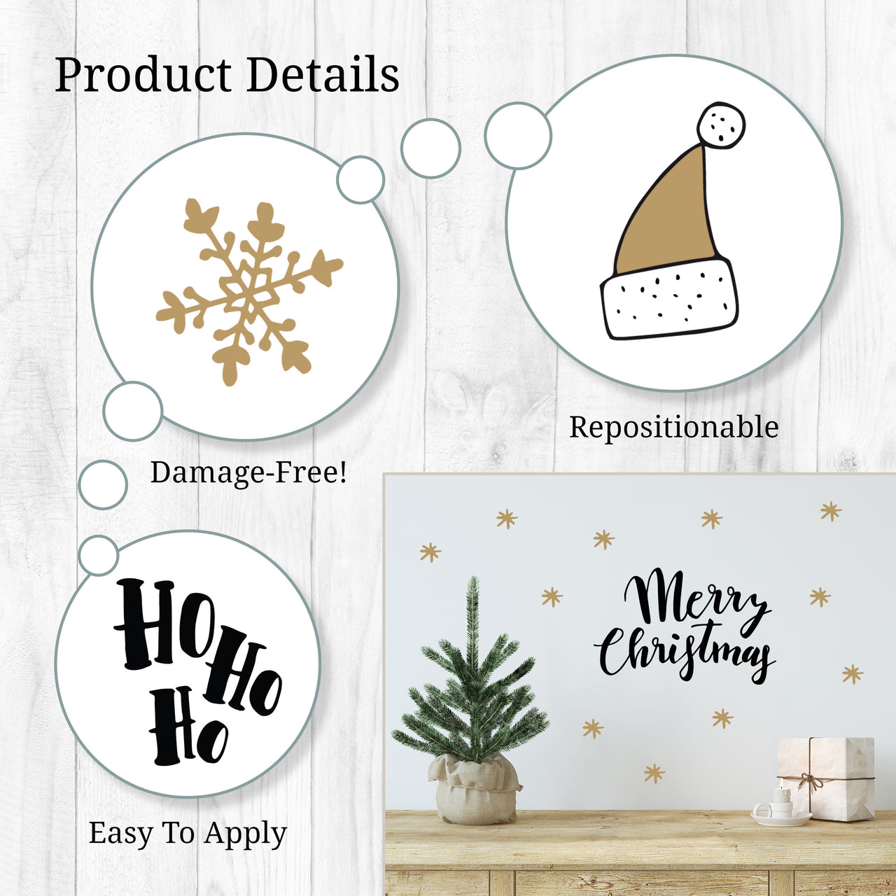 Holly Jolly Wall Decals