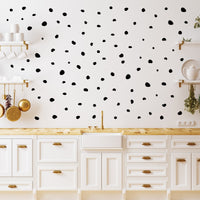 Thumbnail for Black Dalmatian Polka Dots Wall Decals
