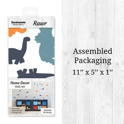 RAWR Dinosaur Wall Decals