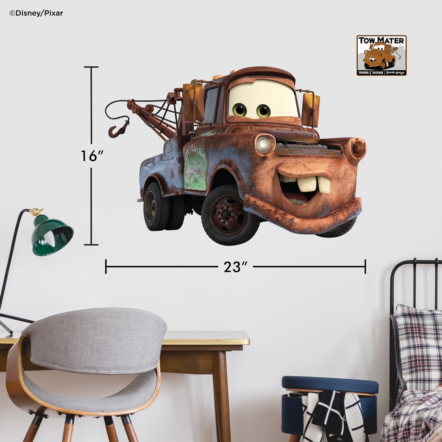 Tow Mater Wall Decal