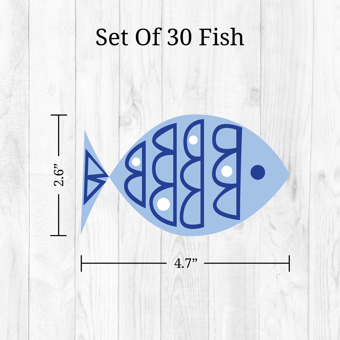 Blue Fish Wall Decals