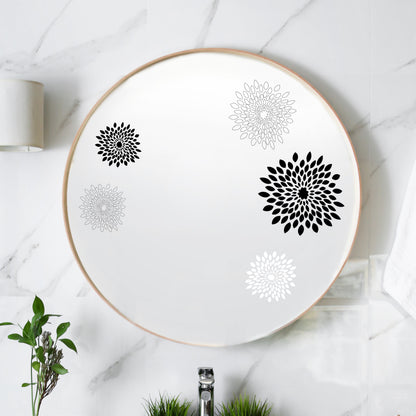 Floral Mirror Decals