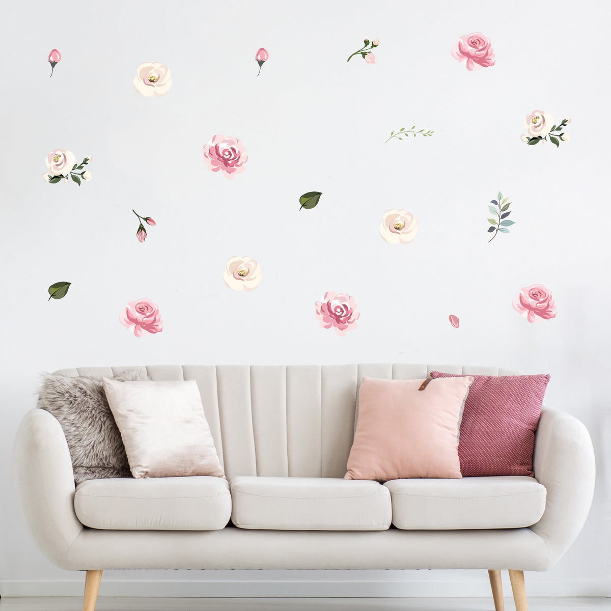 Pastel Floral Kids' Wall Decor - Decalcomania
