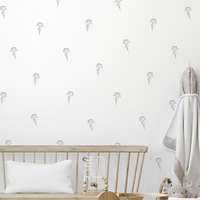 Black Floral Stems Wall Decals