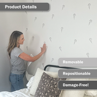 Black Floral Stems Wall Decals