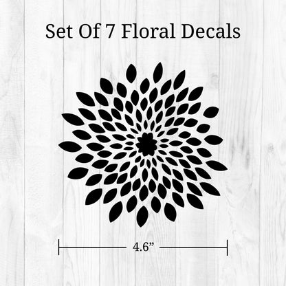 Floral Mirror Decals