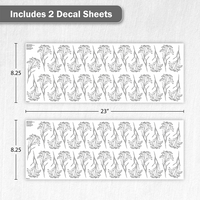 Black Floral Stems Wall Decals
