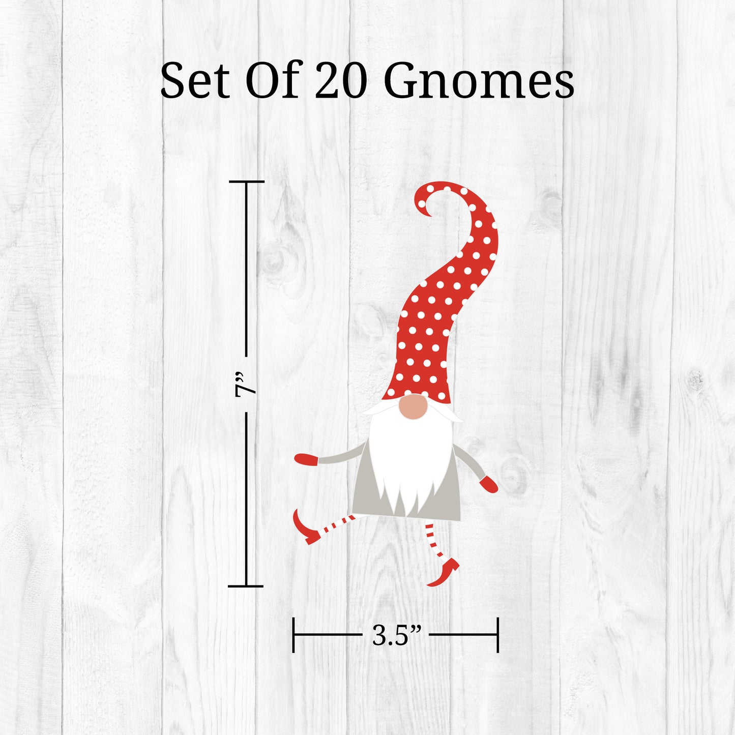 Christmas Gnomes Wall Decals