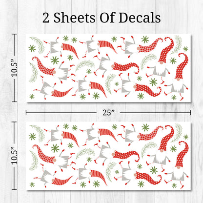 Christmas Gnomes Wall Decals