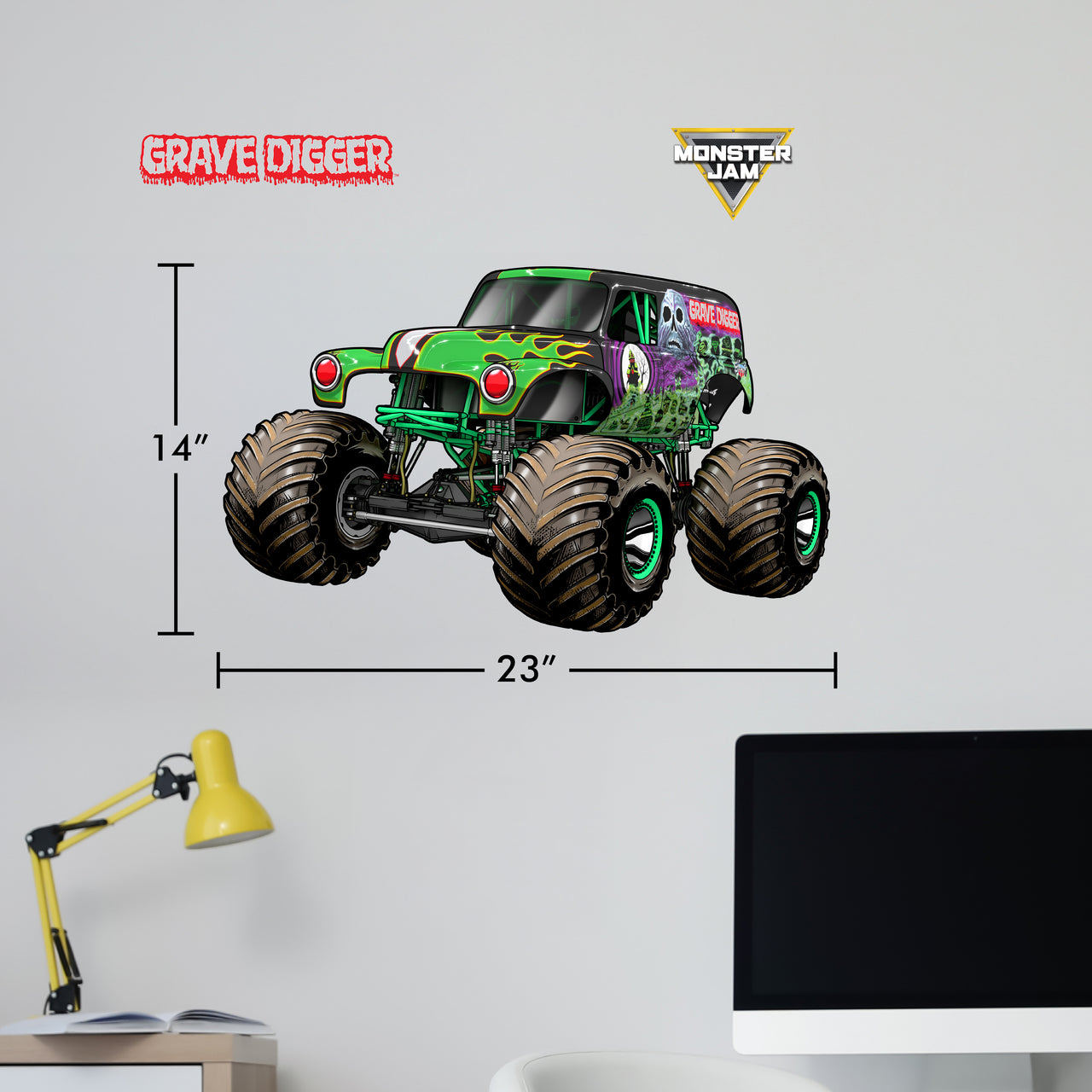 Monster Jam Grave Digger Interactive Wall Decal