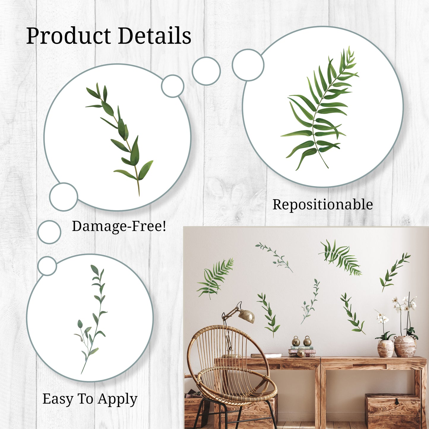 Greenery Value Wall Decals