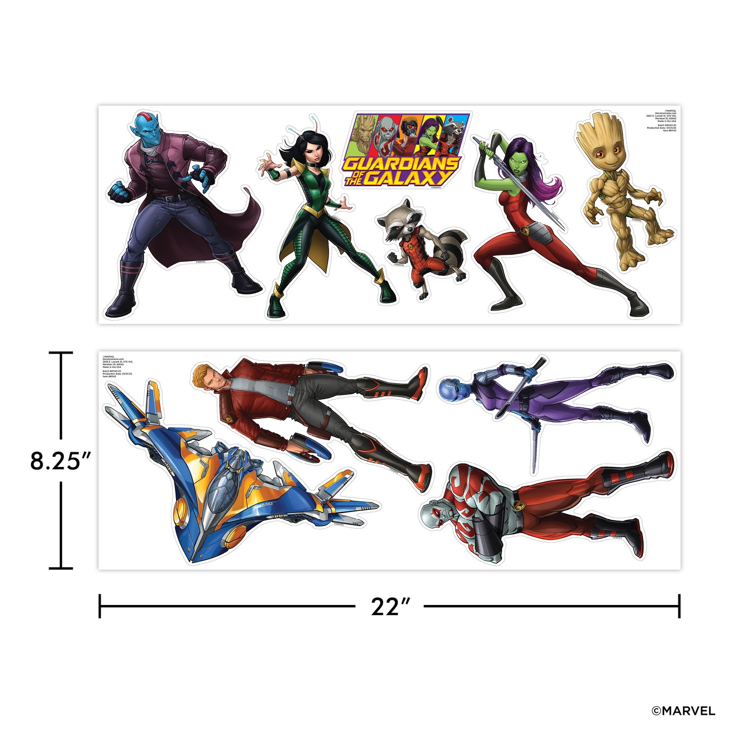 Guardians of the Galaxy Wall Decals