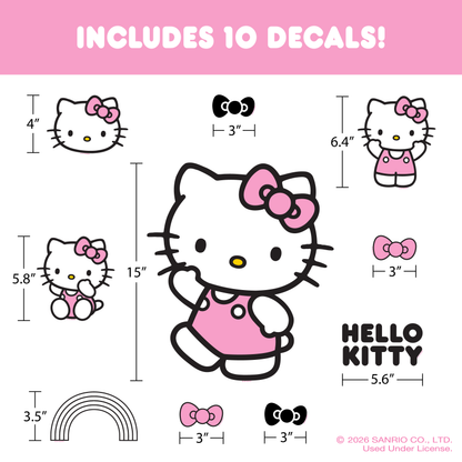 Hello Kitty 15" Wall Decal