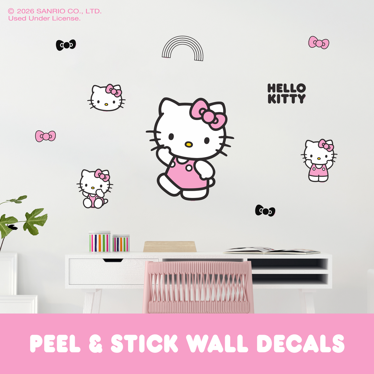 Hello Kitty 15" Wall Decal