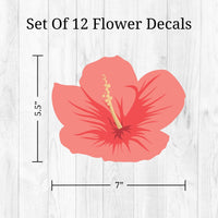 Thumbnail for Hibiscus Flowers Wall Decals