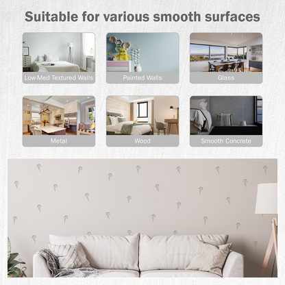 Black Floral Stems Wall Decals