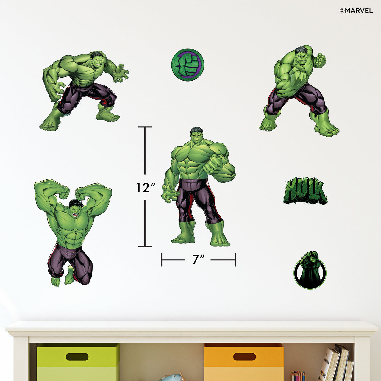 Hulk Group Wall Decals