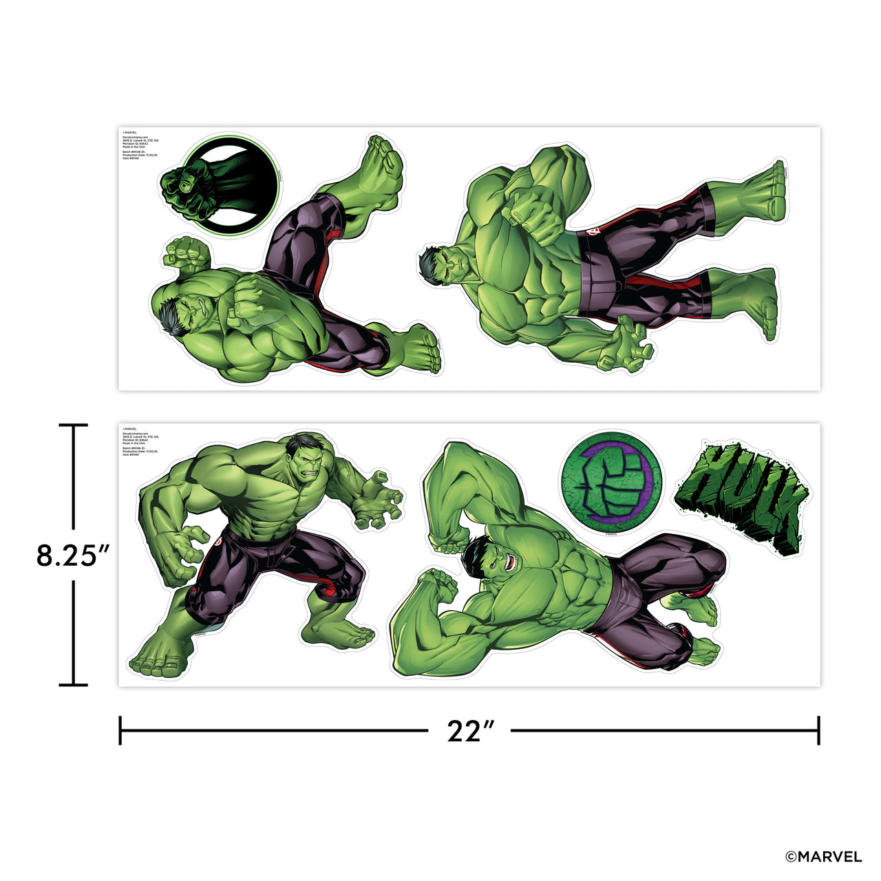 Hulk Group Wall Decals
