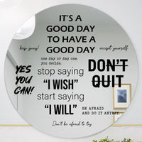 Thumbnail for Black Inspirational Mirror Decals