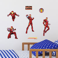 Iron Man Group Wall Decals