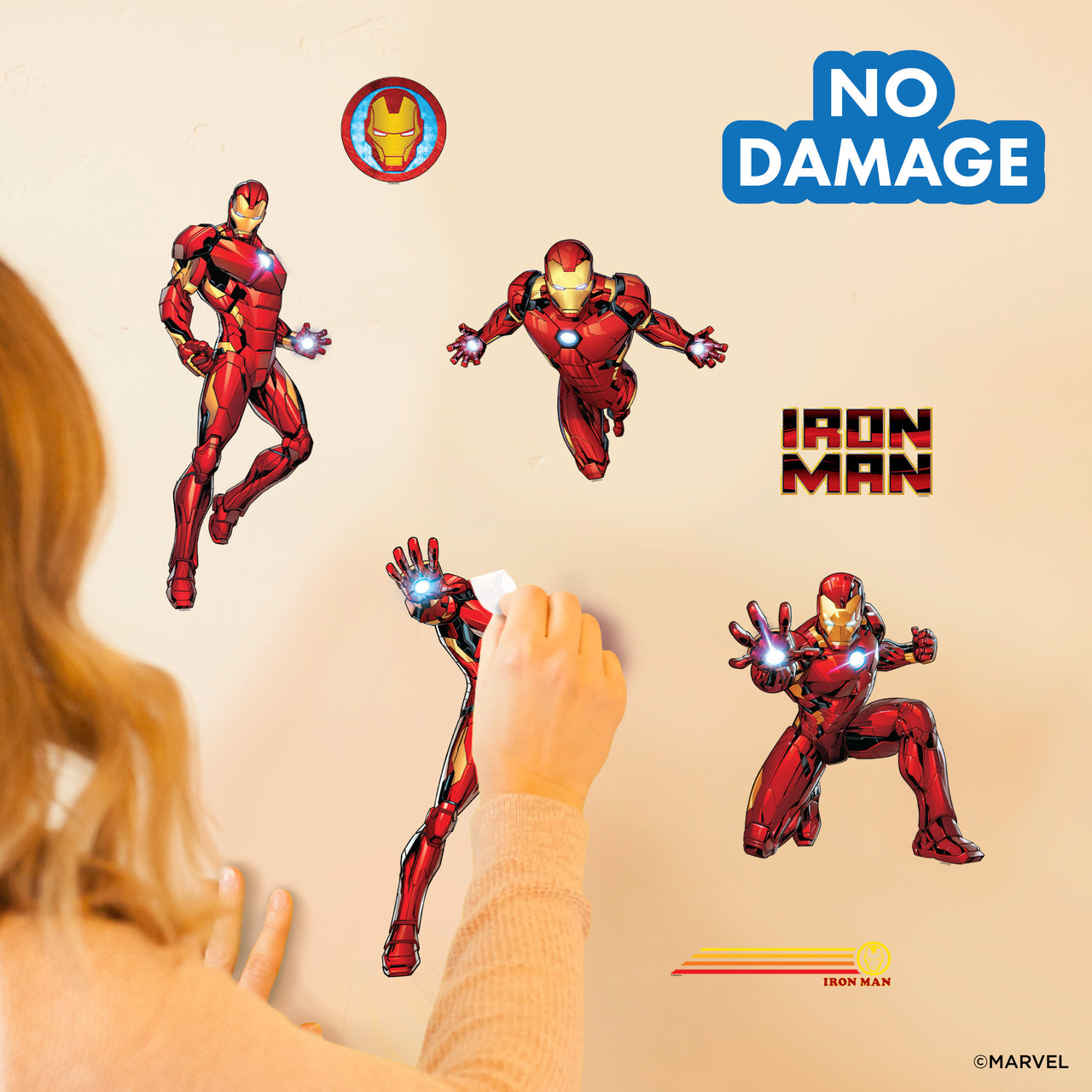 Iron Man Group Wall Decals